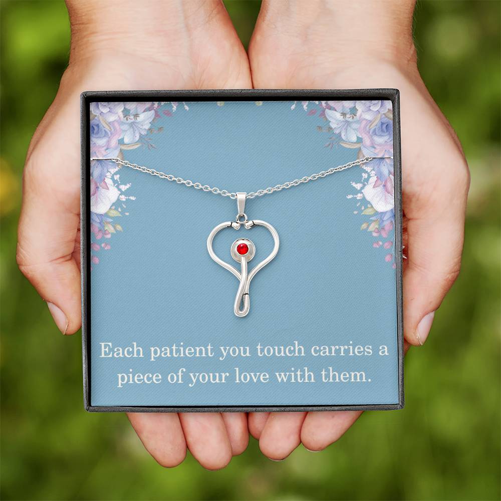 Nurse Necklace Nurse Christmas Gift Nurse Appreciation Gift Each Patient You Touch Carries A Piece Of Your Love With Them