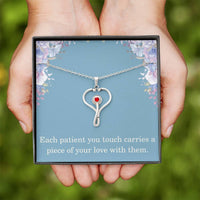 Load image into Gallery viewer, Nurse Necklace Nurse Christmas Gift Nurse Appreciation Gift Each Patient You Touch Carries A Piece Of Your Love With Them
