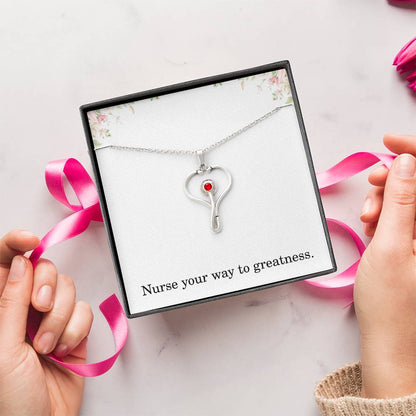 Nurse Your Way To Greatness Nurse Necklace Nurse Christmas Gift Nurse Appreciation Gift Nursing Gift
