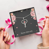 Load image into Gallery viewer, Nurse Vibes Only Nurse Necklace Nurse Christmas Gift Nurse Appreciation Gift Nursing Gift
