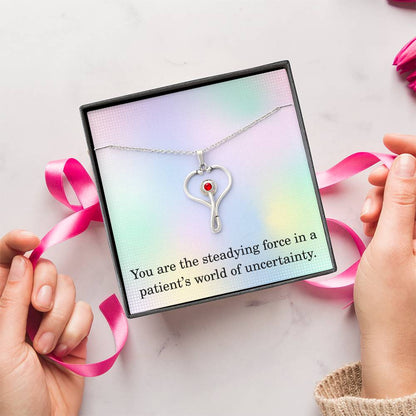 Nurse Necklace Nurse Christmas Gift Nurse Appreciation Gift Nursing Gift You Are The Steadying Force In A Patients World Of Uncertainty