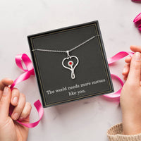Load image into Gallery viewer, Nurse Necklace Nurse Christmas Gift Nurse Appreciation Gift Nursing Gift The World Needs More Nurses Like You
