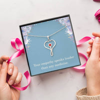 Load image into Gallery viewer, Nurse Necklace Nurse Christmas Gift Nurse Appreciation Gift Nursing Gift Your Empathy Speaks Louder Than Any Medicine
