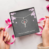 Load image into Gallery viewer, Youre A Health Warrior Nurse Necklace Nurse Christmas Gift Nurse Appreciation Gift Nursing Gift
