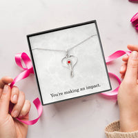 Load image into Gallery viewer, You're Making An Impact Nurse Necklace Nurse Christmas Gift Nurse Appreciation Gift Nursing Gift
