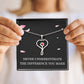 Nurse Necklace Nurse Christmas Gift for Nurse Appreciation Gift HeartScope Necklace for Her Stethoscope Necklace Nursing Team Gift Never Underestimate The Difference You Make