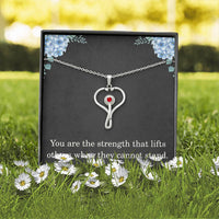Load image into Gallery viewer, Nurse Necklace Nurse Christmas Gift Nurse Appreciation Gift Nursing Gift You Are The Strength That Lifts Others When They Cannot Stand

