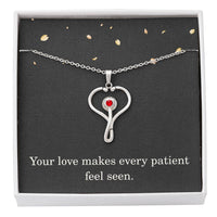 Load image into Gallery viewer, Nurse Necklace Nurse Christmas Gift Nurse Appreciation Gift Nursing Gift Your Love Makes Every Patient Feel Seen
