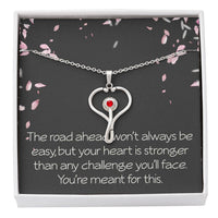 Load image into Gallery viewer, Graduation Gifts for Nurse HeartScope Necklace for Her Stethoscope Necklace Future Nurse Christmas Gift You're Meant for This
