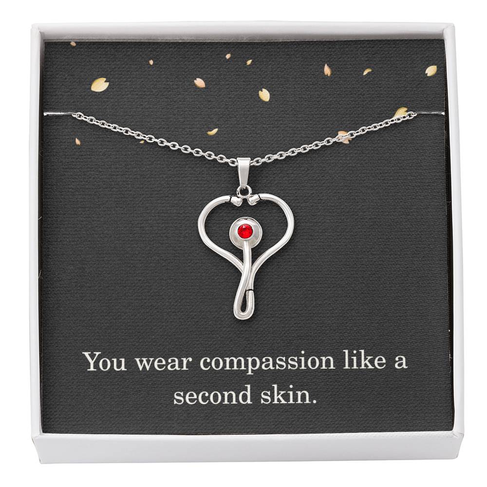 Nurse Necklace Nurse Christmas Gift Nurse Appreciation Gift Nursing Gift You Wear Compassion Like A Second Skin