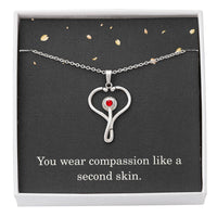 Load image into Gallery viewer, Nurse Necklace Nurse Christmas Gift Nurse Appreciation Gift Nursing Gift You Wear Compassion Like A Second Skin
