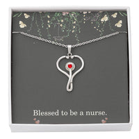 Load image into Gallery viewer, Blessed To Be A Nurse Nurse Necklace Nurse Christmas Gift Nurse Appreciation Gift Nursing Gift
