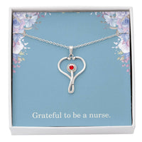 Load image into Gallery viewer, Grateful To Be A Nurse Nurse Necklace Nurse Christmas Gift Nurse Appreciation Gift Nursing Gift
