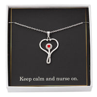 Load image into Gallery viewer, Keep Calm And Nurse On Nurse Necklace Nurse Christmas Gift Nurse Appreciation Gift Nursing Gift
