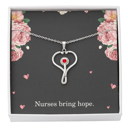 Nurses Bring Hope Nurse Necklace Nurse Christmas Gift Nurse Appreciation Gift Nursing Gift
