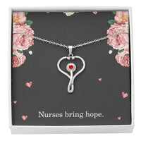 Load image into Gallery viewer, Nurses Bring Hope Nurse Necklace Nurse Christmas Gift Nurse Appreciation Gift Nursing Gift
