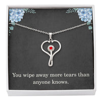 Load image into Gallery viewer, Nurse Necklace Nurse Christmas Gift Nurse Appreciation Gift Nursing Gift You Wipe Away More Tears Than Anyone Knows
