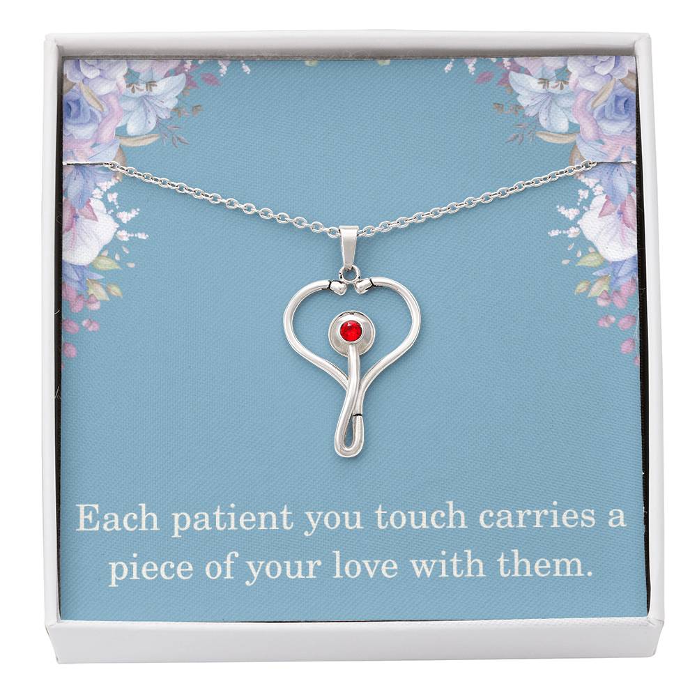 Nurse Necklace Nurse Christmas Gift Nurse Appreciation Gift Each Patient You Touch Carries A Piece Of Your Love With Them