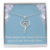 Load image into Gallery viewer, Nurse Necklace Nurse Christmas Gift Nurse Appreciation Gift Each Patient You Touch Carries A Piece Of Your Love With Them
