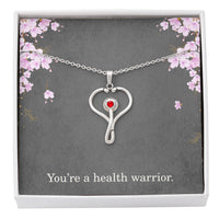 Load image into Gallery viewer, Youre A Health Warrior Nurse Necklace Nurse Christmas Gift Nurse Appreciation Gift Nursing Gift
