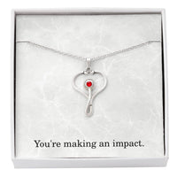 Load image into Gallery viewer, You're Making An Impact Nurse Necklace Nurse Christmas Gift Nurse Appreciation Gift Nursing Gift
