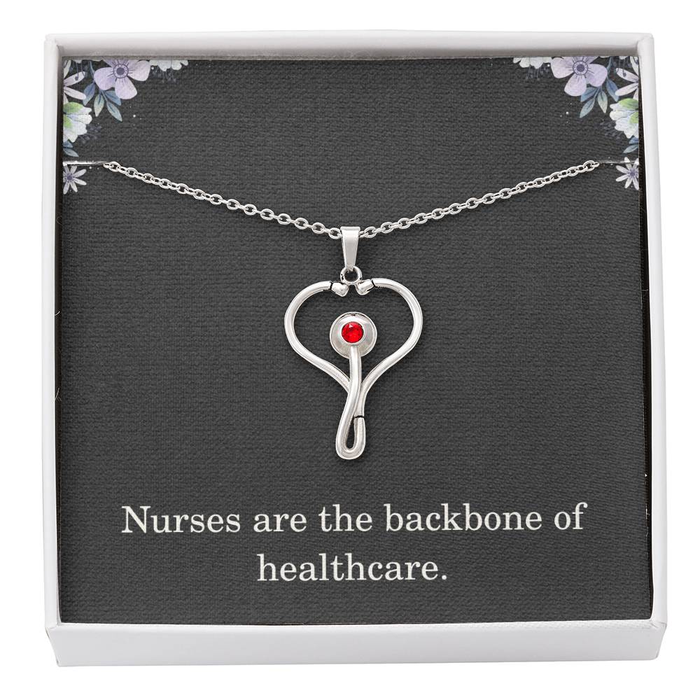 Nurse Necklace Nurse Christmas Gift Nurse Appreciation Gift Nursing Gift Nurses Are The Backbone Of Healthcare