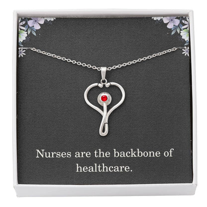 Nurse Necklace Nurse Christmas Gift Nurse Appreciation Gift Nursing Gift Nurses Are The Backbone Of Healthcare
