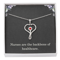 Load image into Gallery viewer, Nurse Necklace Nurse Christmas Gift Nurse Appreciation Gift Nursing Gift Nurses Are The Backbone Of Healthcare
