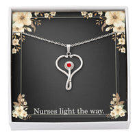 Load image into Gallery viewer, Nurses Light The Way Nurse Necklace Nurse Christmas Gift Nurse Appreciation Gift Nursing Gift
