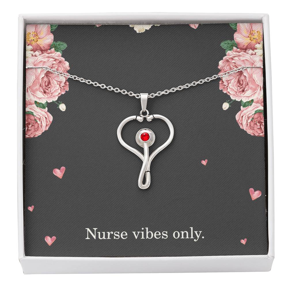 Nurse Vibes Only Nurse Necklace Nurse Christmas Gift Nurse Appreciation Gift Nursing Gift