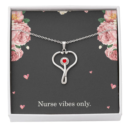 Nurse Vibes Only Nurse Necklace Nurse Christmas Gift Nurse Appreciation Gift Nursing Gift
