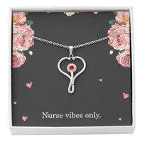 Load image into Gallery viewer, Nurse Vibes Only Nurse Necklace Nurse Christmas Gift Nurse Appreciation Gift Nursing Gift
