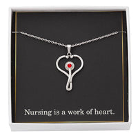 Load image into Gallery viewer, Nursing Is A Work Of Heart Nurse Necklace Nurse Christmas Gift Nurse Appreciation Gift Nursing Gift
