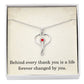 Nurse Necklace Nurse Christmas Gift Nurse Appreciation Gift Nursing Gift Behind Every Thank You Is A Life Forever Changed By You