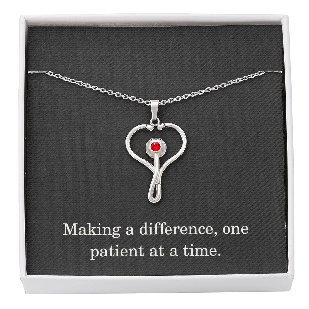 Nurse Necklace Nurse Christmas Gift Nurse Appreciation Gift Nursing Gift Making A Difference One Patient At A Time