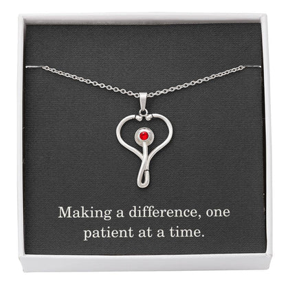 Nurse Necklace Nurse Christmas Gift Nurse Appreciation Gift Nursing Gift Making A Difference One Patient At A Time