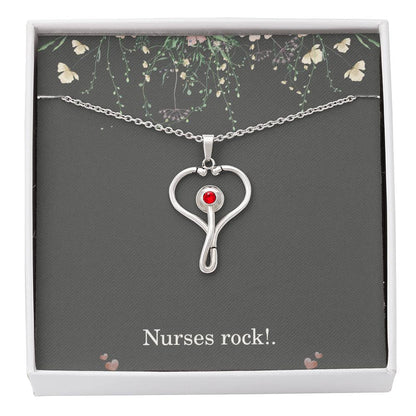 Nurses Rock Nurse Necklace Nurse Christmas Gift Nurse Appreciation Gift Nursing Gift