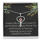Nursing School Graduation Gift The World Is Lucky to Have You Stepping up As a Nurse Necklace