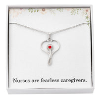 Load image into Gallery viewer, Nurse Necklace Nurse Christmas Gift Nurse Appreciation Gift Nursing Gift Nurses Are Fearless Caregivers
