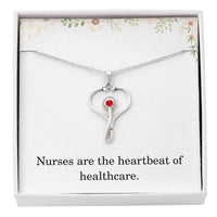 Load image into Gallery viewer, Nurse Necklace Nurse Christmas Gift Nurse Appreciation Gift Nursing Gift Nurses Are The Heartbeat Of Healthcare

