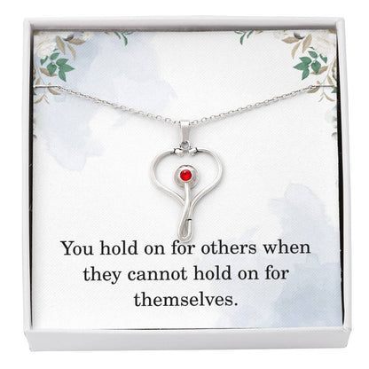 Nurse Necklace Nurse Christmas Gift Nurse Appreciation Gift Nursing Gift You Hold On For Others When They Cannot Hold On For Themselves