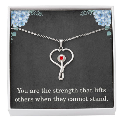 Nurse Necklace Nurse Christmas Gift Nurse Appreciation Gift Nursing Gift You Are The Strength That Lifts Others When They Cannot Stand