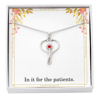 Load image into Gallery viewer, In It For The Patients Nurse Necklace Nurse Christmas Gift Nurse Appreciation Gift Nursing Gift
