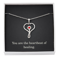 Load image into Gallery viewer, Nurse Necklace Nurse Christmas Gift Nurse Appreciation Gift Nursing Gift You Are The Heartbeat Of Healing
