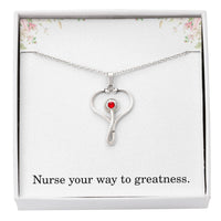 Load image into Gallery viewer, Nurse Your Way To Greatness Nurse Necklace Nurse Christmas Gift Nurse Appreciation Gift Nursing Gift
