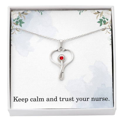 Nurse Necklace Nurse Christmas Gift Nurse Appreciation Gift Nursing Gift Keep Calm And Trust Your Nurse