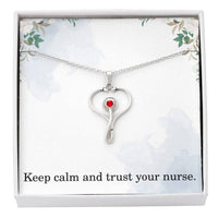 Load image into Gallery viewer, Nurse Necklace Nurse Christmas Gift Nurse Appreciation Gift Nursing Gift Keep Calm And Trust Your Nurse
