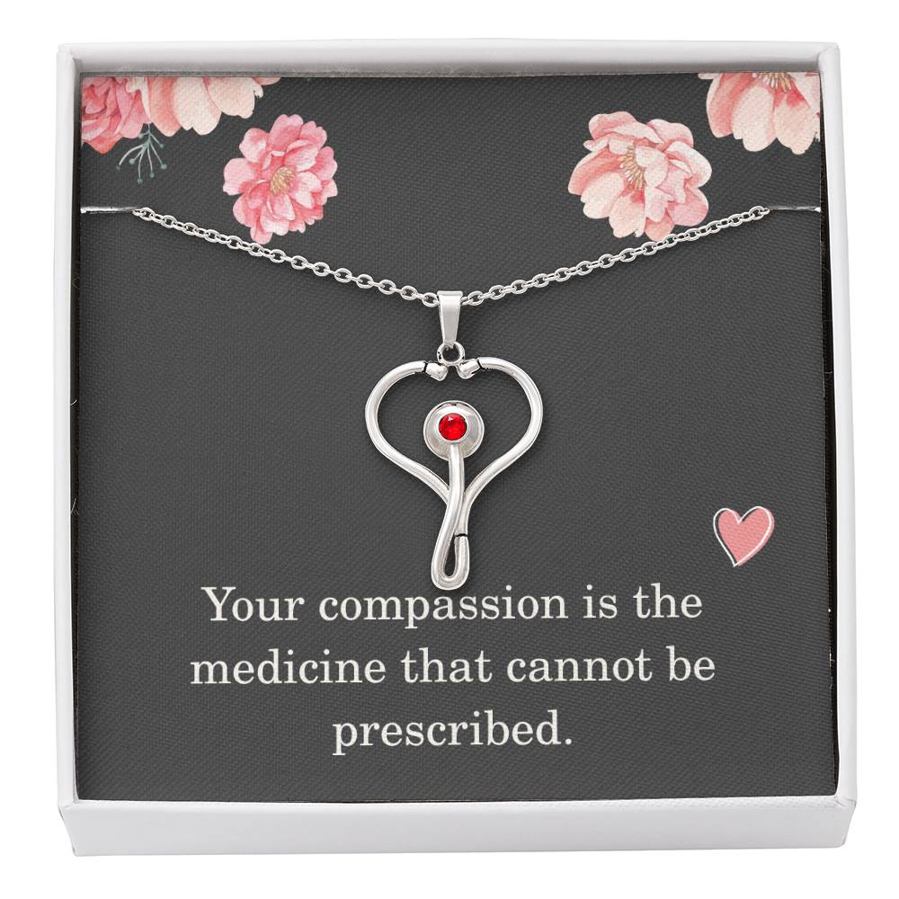 Nurse Necklace Nurse Christmas Gift Nurse Appreciation Gift Your Compassion Is The Medicine That Cannot Be Prescribed