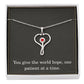 Nurse Necklace Nurse Christmas Gift Nurse Appreciation Gift Nursing Gift You Give The World Hope One Patient At A Time