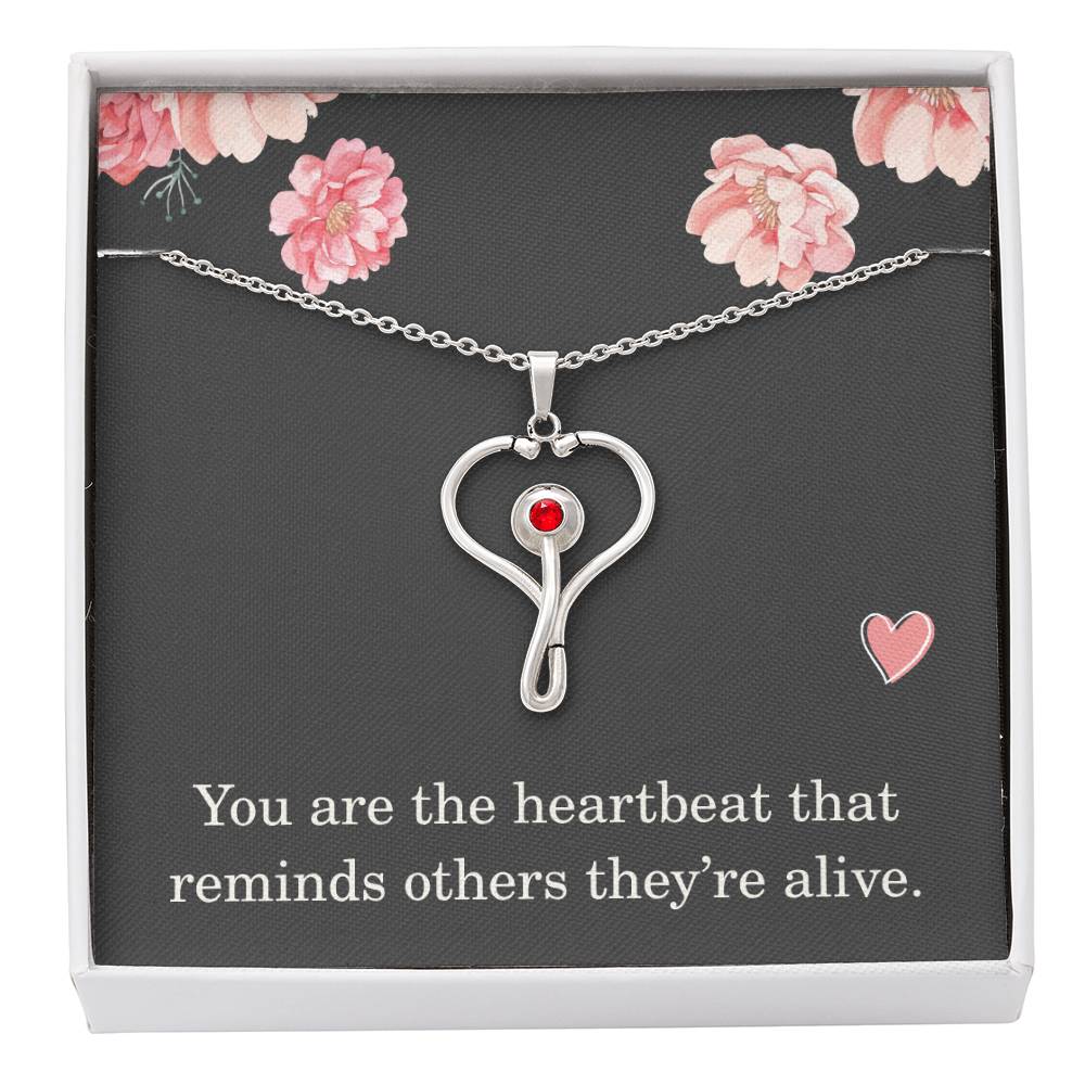 Nurse Necklace Nurse Christmas Gift Nurse Appreciation Gift Nursing Gift You Are The Heartbeat That Reminds Others Theyre Alive